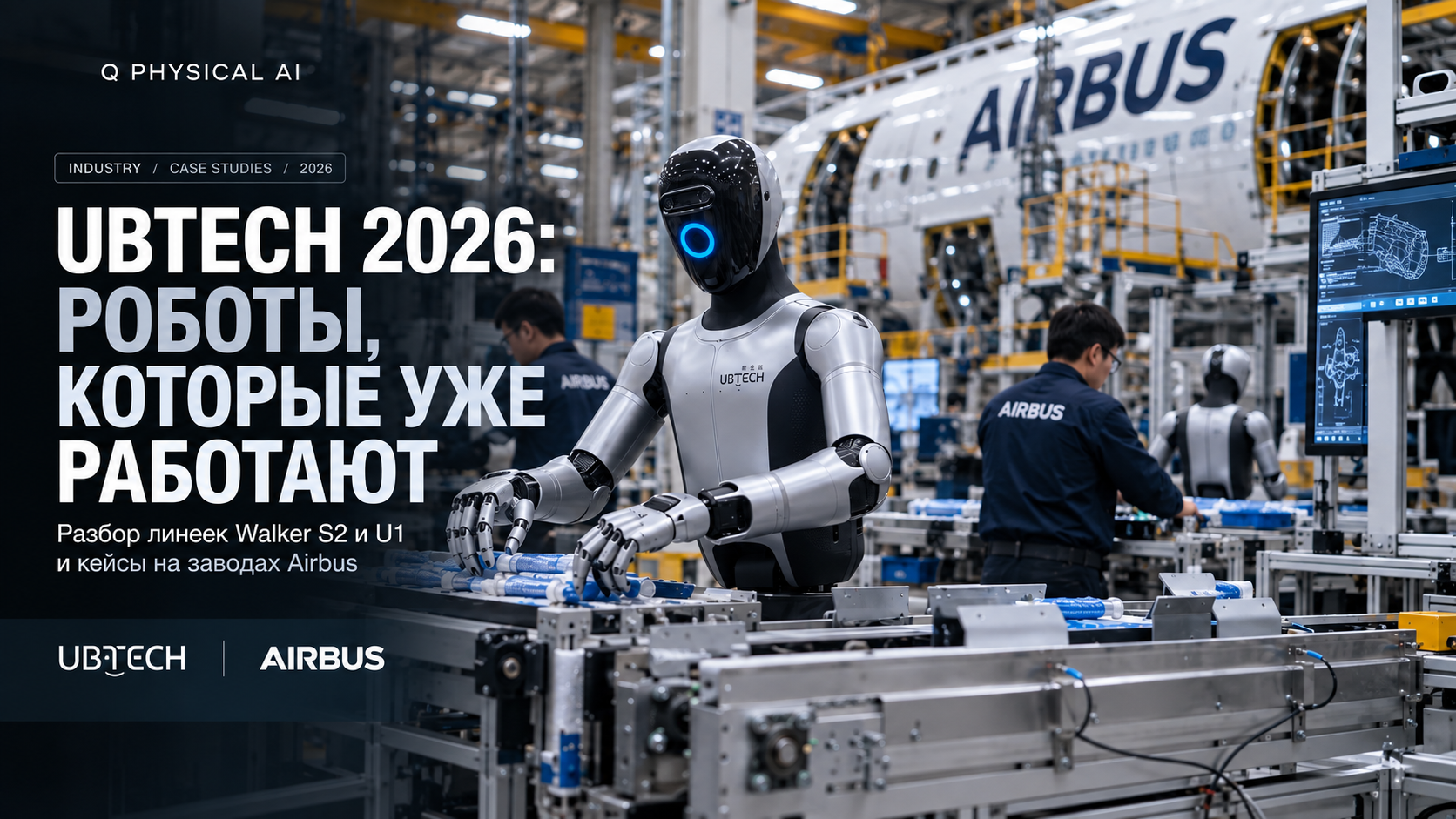 UBTECH 2026: Роботы, которые уже работают. Разбор линеек Walker S2 и U1